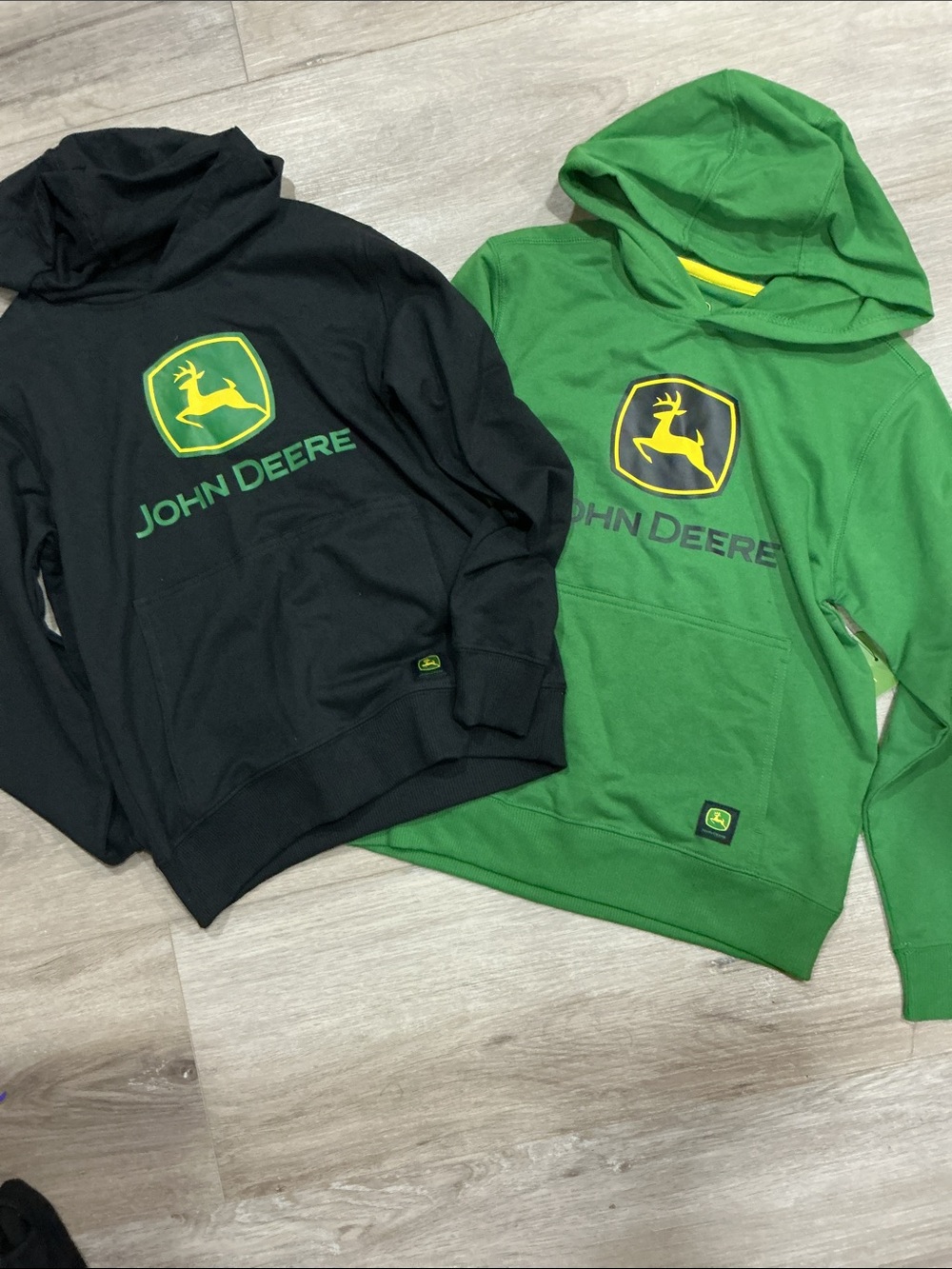 John Deere Green and Black Logo Hoodies